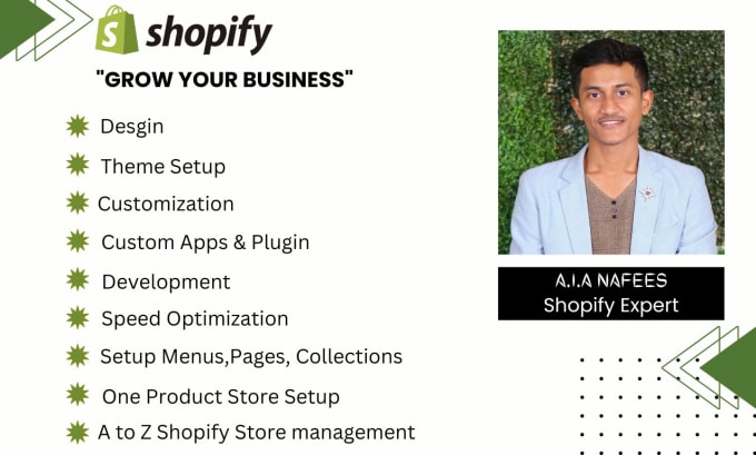 Gig Preview - Create best shopify store and manage