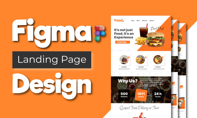 Gig Preview - Do figma landing page, web UI design, redesign homepage edit