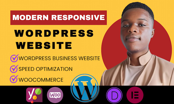 Gig Preview - Design wordpress website wordpess ecommerce website online store business site