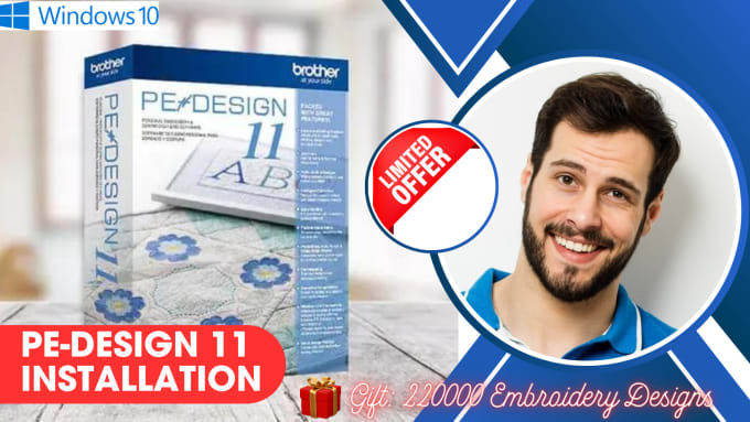 Gig Preview - Install and activate brother pe design 11 embroidery software