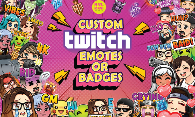 Bestseller - draw custom unique twitch discord emotes or sticker for you