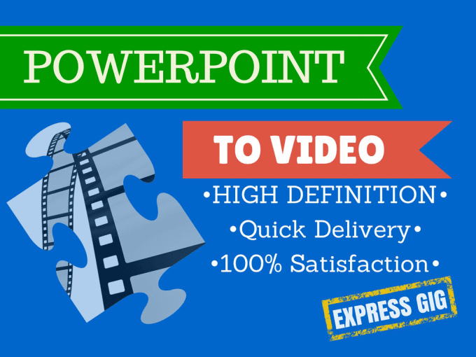 Gig Preview - Create a powerpoint video