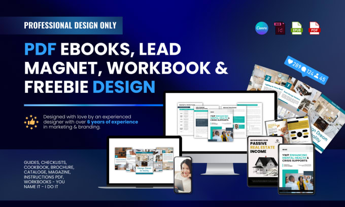 Bestseller - design professional ebook, workbook, brochure and PDF lead magnet