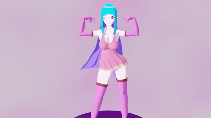 Gig Preview - Create 3d anime characters, high or low poly