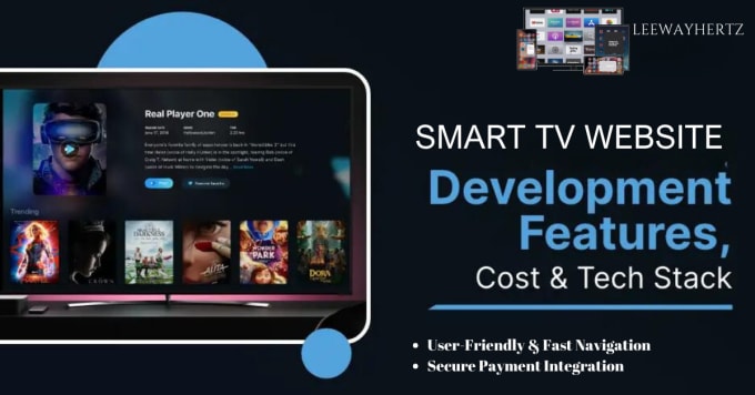 Gig Preview - Develop smart tv website, livestreaming website, video streaming website, tv app