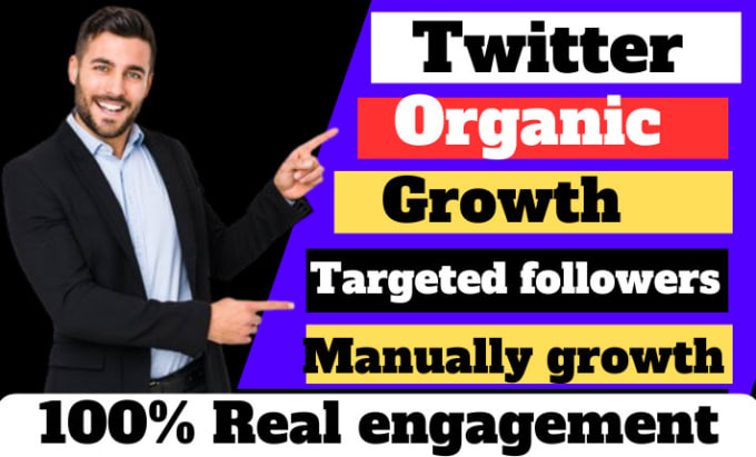 Gig Preview - Twitter marketing manager organic growth