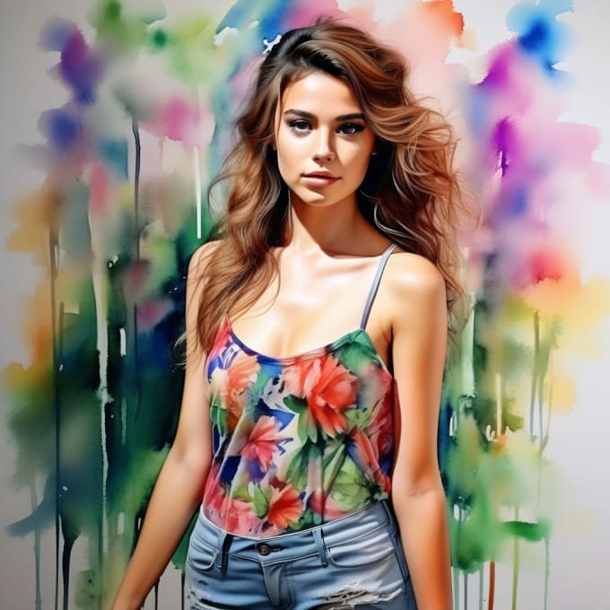 Bestseller - paint amazing watercolor portrait in any photo