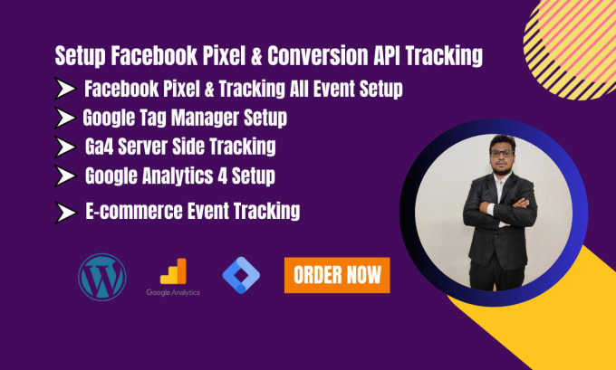 Gig Preview - Fix and manage your facebook pixel and conversion API tracking with ga4 and GTM