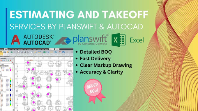 Gig Preview - Accurate material takeoffs, cost estimations, bluebeam and planswift