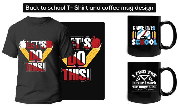 Gig Preview - Do creative custom typography t shirt design and coffee mug