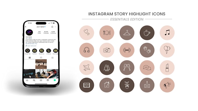 Gig Preview - Create instagram story highlights cover icons design