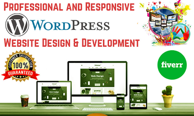 Gig Preview - Develop responsive wordpress website or blog