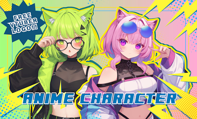 Gig Preview - Draw anime original character, fanart, vtuber, pfp, anime character concept art