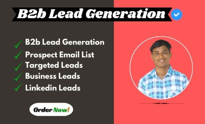 Gig Preview - Do b2b lead genaration and linkedin leads for any industry