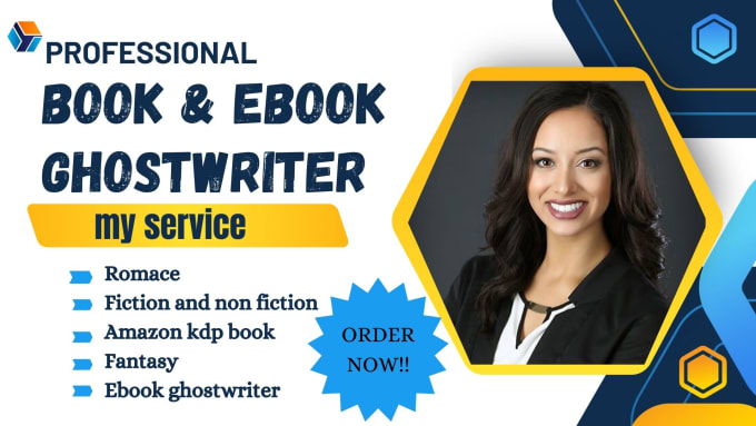 Gig Preview - Be your ebook ghostwriter, fiction, romance, erotic story,fantasy,childrens book