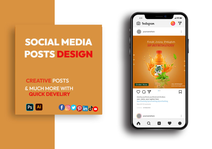 Gig Preview - Design creative social media posts, banners, creative adds