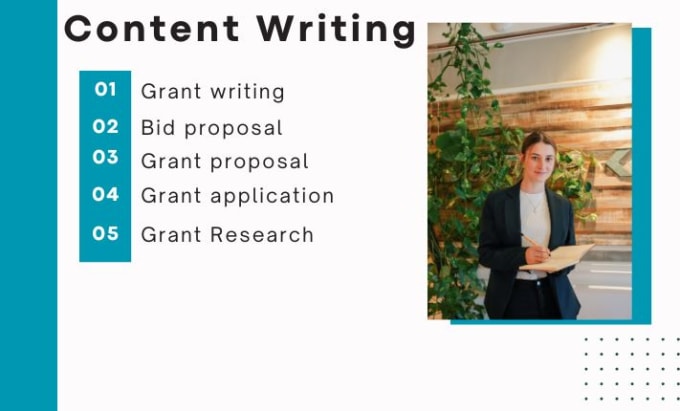 Gig Preview - Do grant writing, bid proposal, grant proposal,grant application, grant research