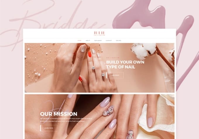 Gig Preview - Create manicure business website design