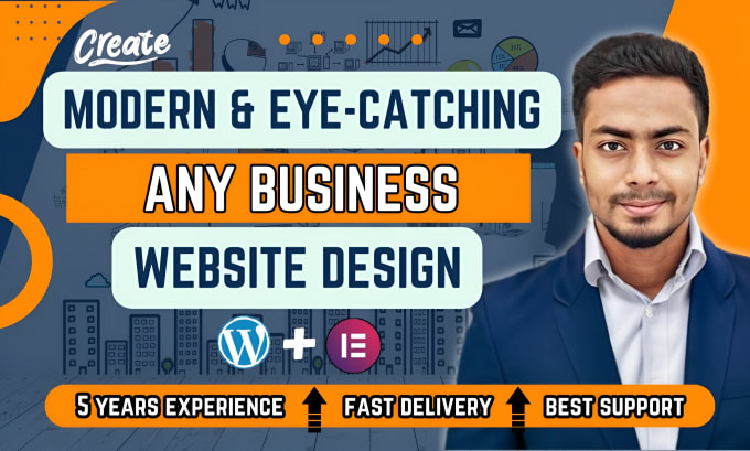 Gig Preview - Create digital marketing agency website or business website using elementor pro