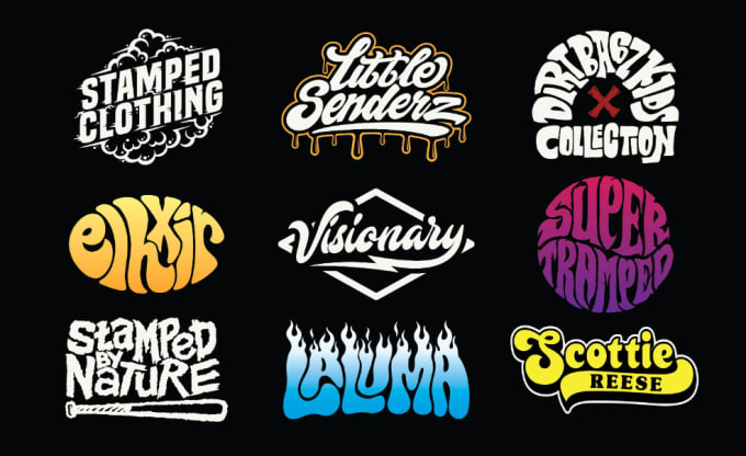 Bestseller - do a unique hand drawn typography logo and t shirt design