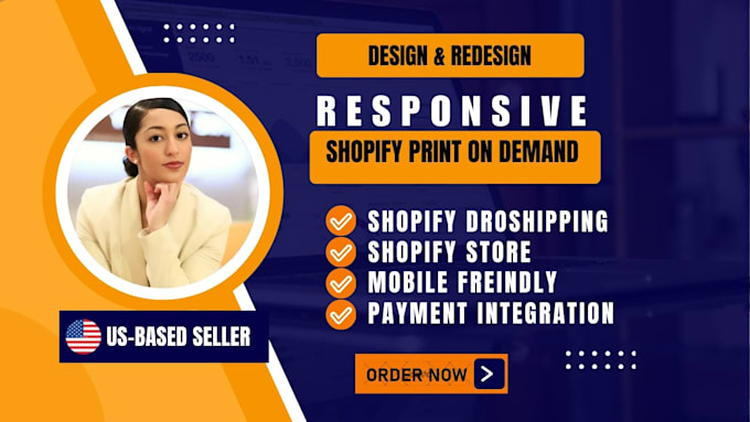 Gig Preview - Shopify print on demand store, printful or printify or create dropshipping store