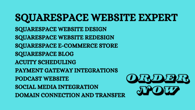 Gig Preview - Build squarespace website, squarespare ecommerce, squarespace website design