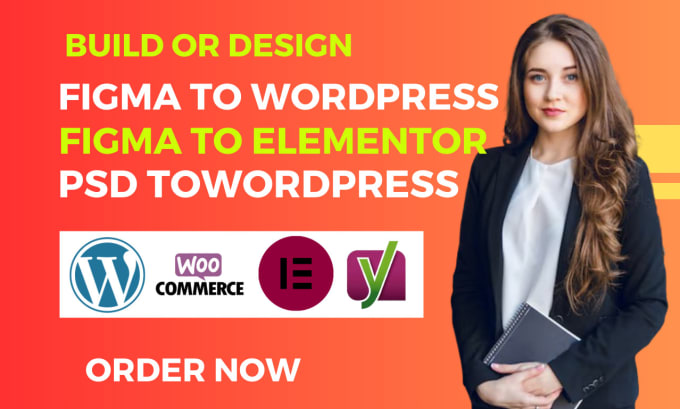 Gig Preview - Build, design psd to wordpress, figma to wordpress or figma to elementor