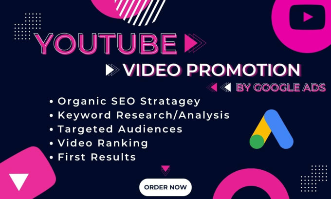 Gig Preview - Promote your youtube channel and videos with google ads