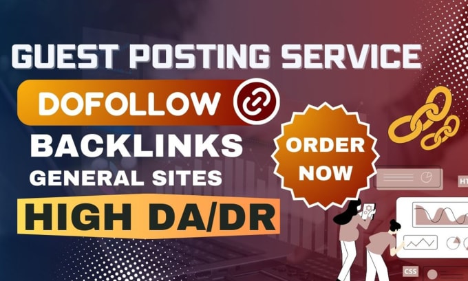 Gig Preview - Do high da guest post with authority backlinks on general sites