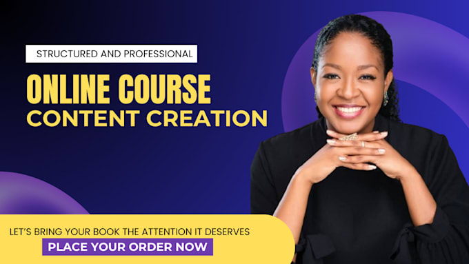 Gig Preview - Do online course creation course content, course curriculum, course creation