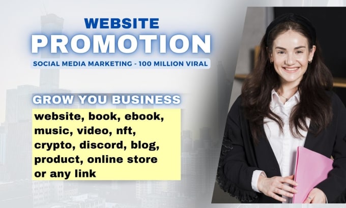 Gig Preview - Do promote business website, product, blog, e book, any link on targeted people