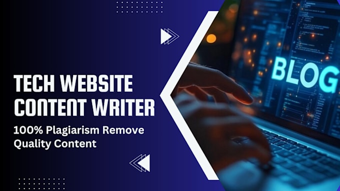 Gig Preview - Be your tech website content writer for engaging web content