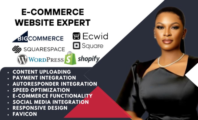 Gig Preview - Setup ecommerce store, dropshipping store bigcommerce store, ecwid store