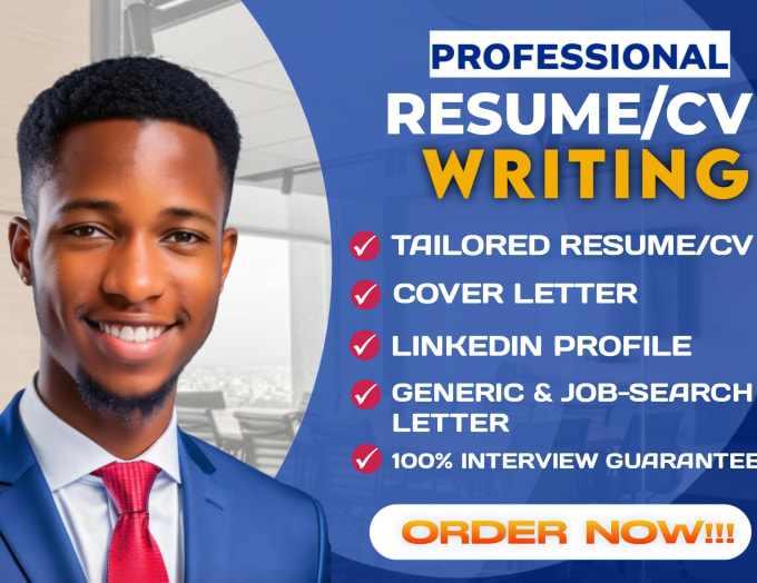 Gig Preview - Write your CV, resume, cover letter and optimize linkedin