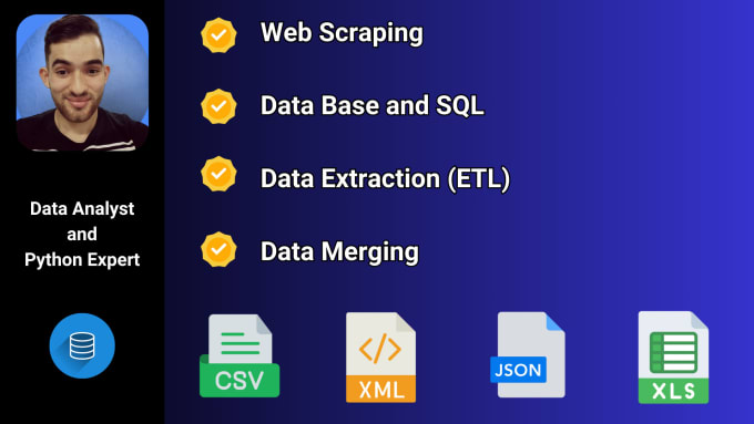 Gig Preview - Perform web scraping, data cleansing and data extraction