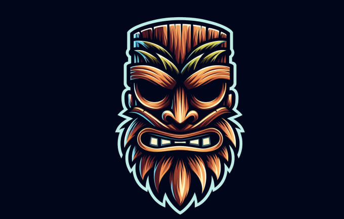 Gig Preview - Create amazing tiki mask mascot logo with new concept