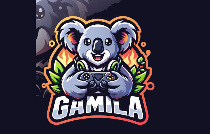 Gig Preview - Create amazing koala gaming mascot logo in one day