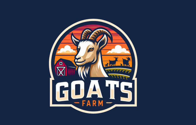 Gig Preview - Make a high quality goat farm mascot logo with unlimited revision