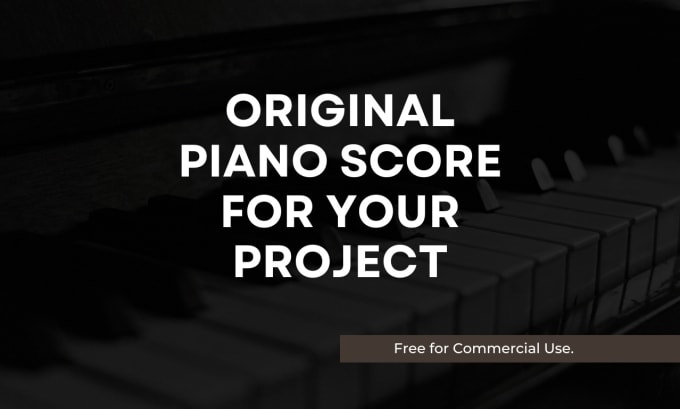 Gig Preview - Compose an original piano music