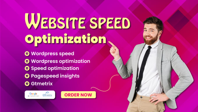 Gig Preview - Increase website speed wordpress optimization for pagespeed insights gtmetrix