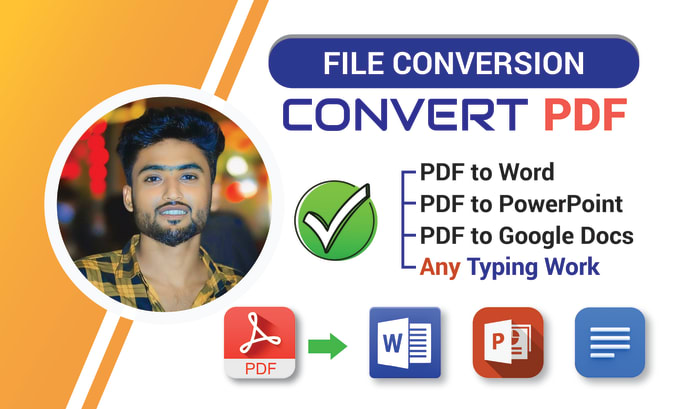 Gig Preview - Convert PDF to word, google docs, powerpoint, and typing service