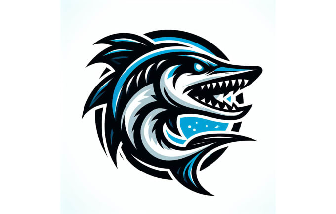 Gig Preview - Create an awesome barracuda mascot logo in 12 hours