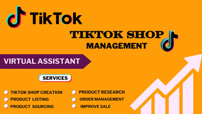 Gig Preview - Be tik tok shop va tiktok shop virtual assistant and tiktok shop va