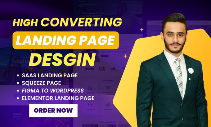 Gig Preview - Design wordpress landing page, saas landing page, elementor landing page