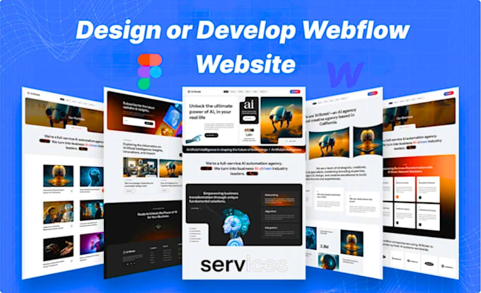 Bestseller - design or develop your webflow website, figma to webflow