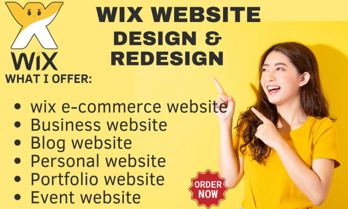 Gig Preview - Design, redesign wix business website 3d wix studio ecommerce wix blog clone wix