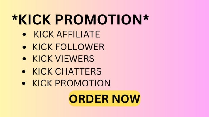 Gig Preview - Do kick promotion to boast your channel growth