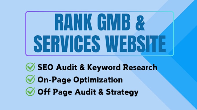 Gig Preview - Give monthly local SEO service with comprehensive gmb audit