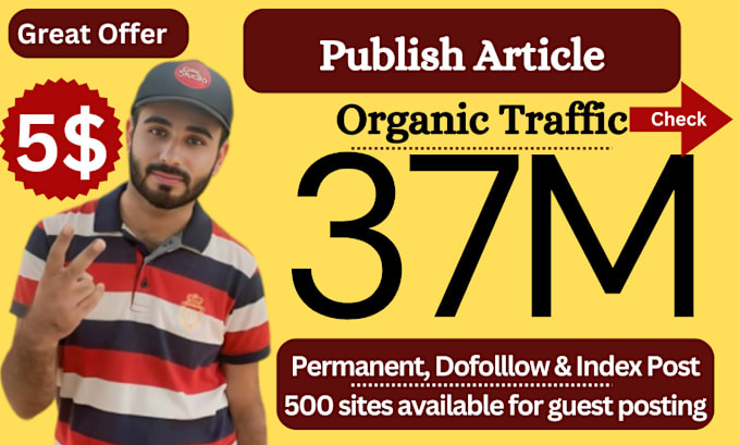 Gig Preview - Do SEO guest post backlink and publish news article, premium guest post service