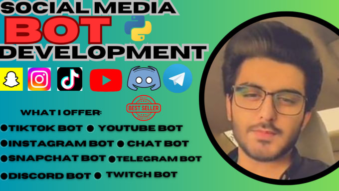 Gig Preview - Develop youtube bot, livestreaming bot, twitch bot, twitter bot, instagram bot